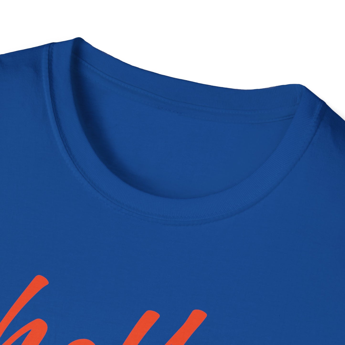 Hello football goodbye wife Unisex Softstyle T-Shirt