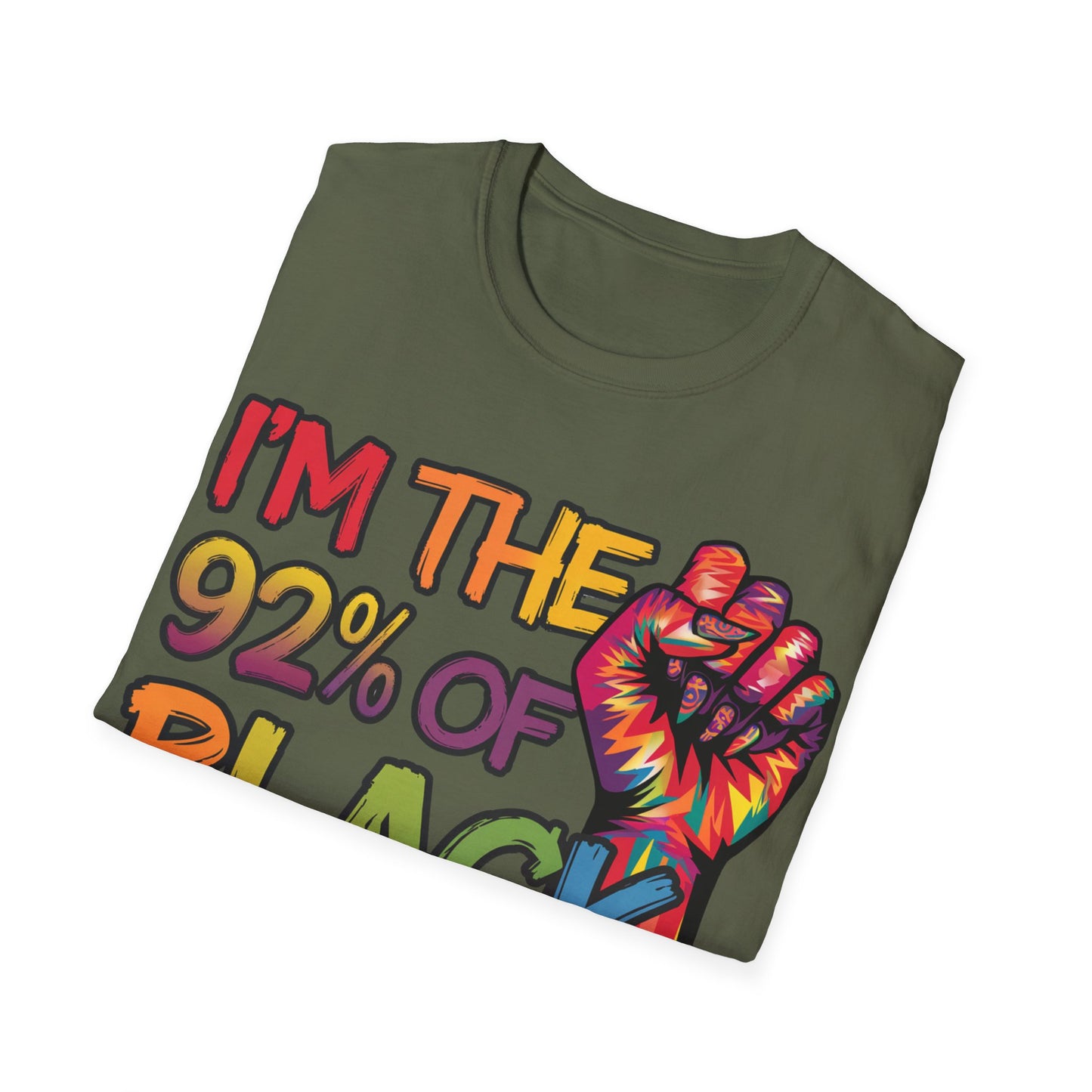 I'm the 92% Unisex Softstyle T-Shirt