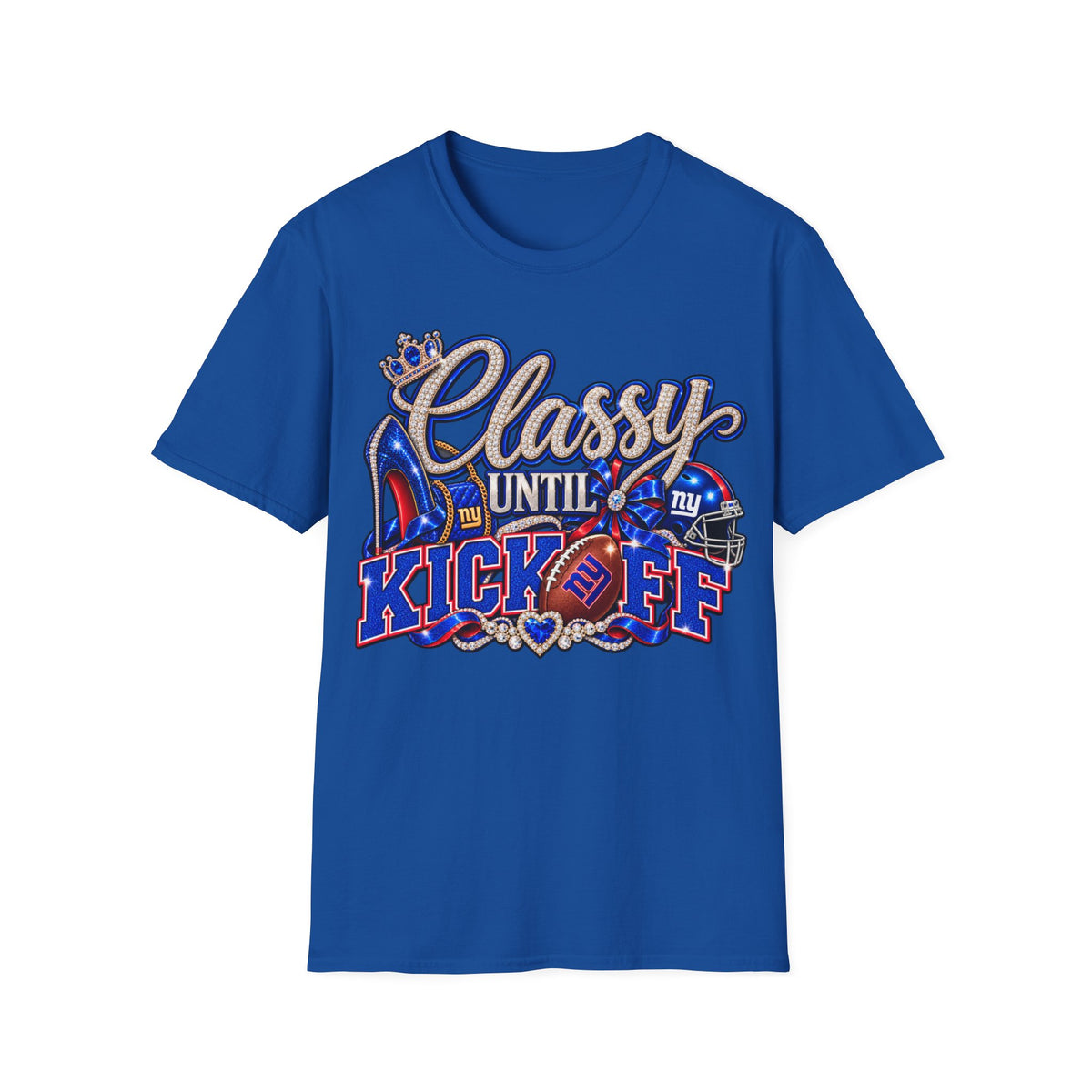 Classy until kickoff, ny Unisex Softstyle T-Shirt