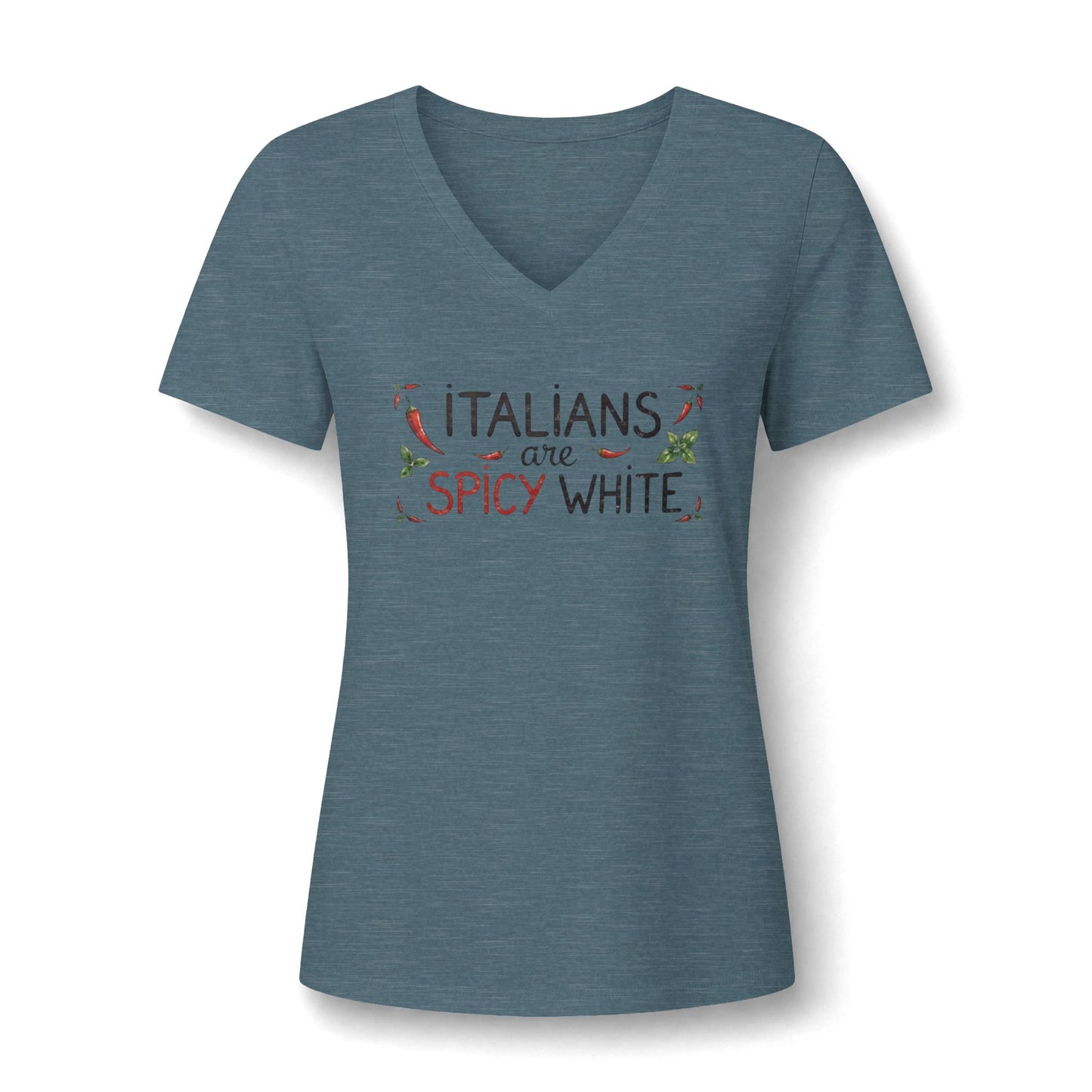 Lisa 2 Women's Relaxed Heather CVC V-Neck Tee