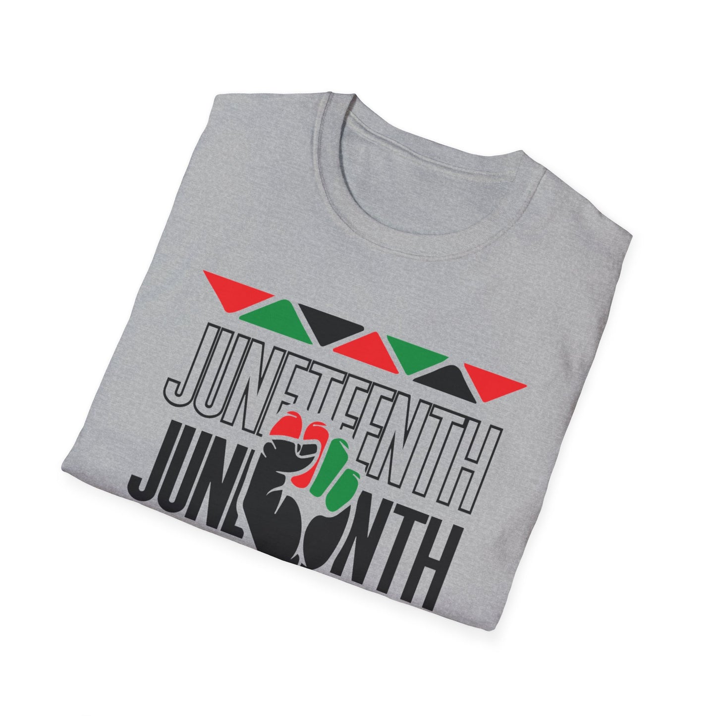 Juneteenth with fist Unisex Softstyle T-Shirt