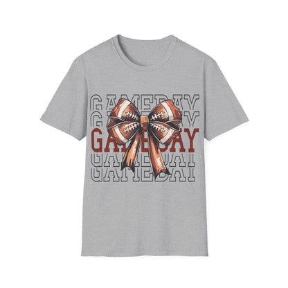 Game day with bow Unisex Softstyle T-Shirt