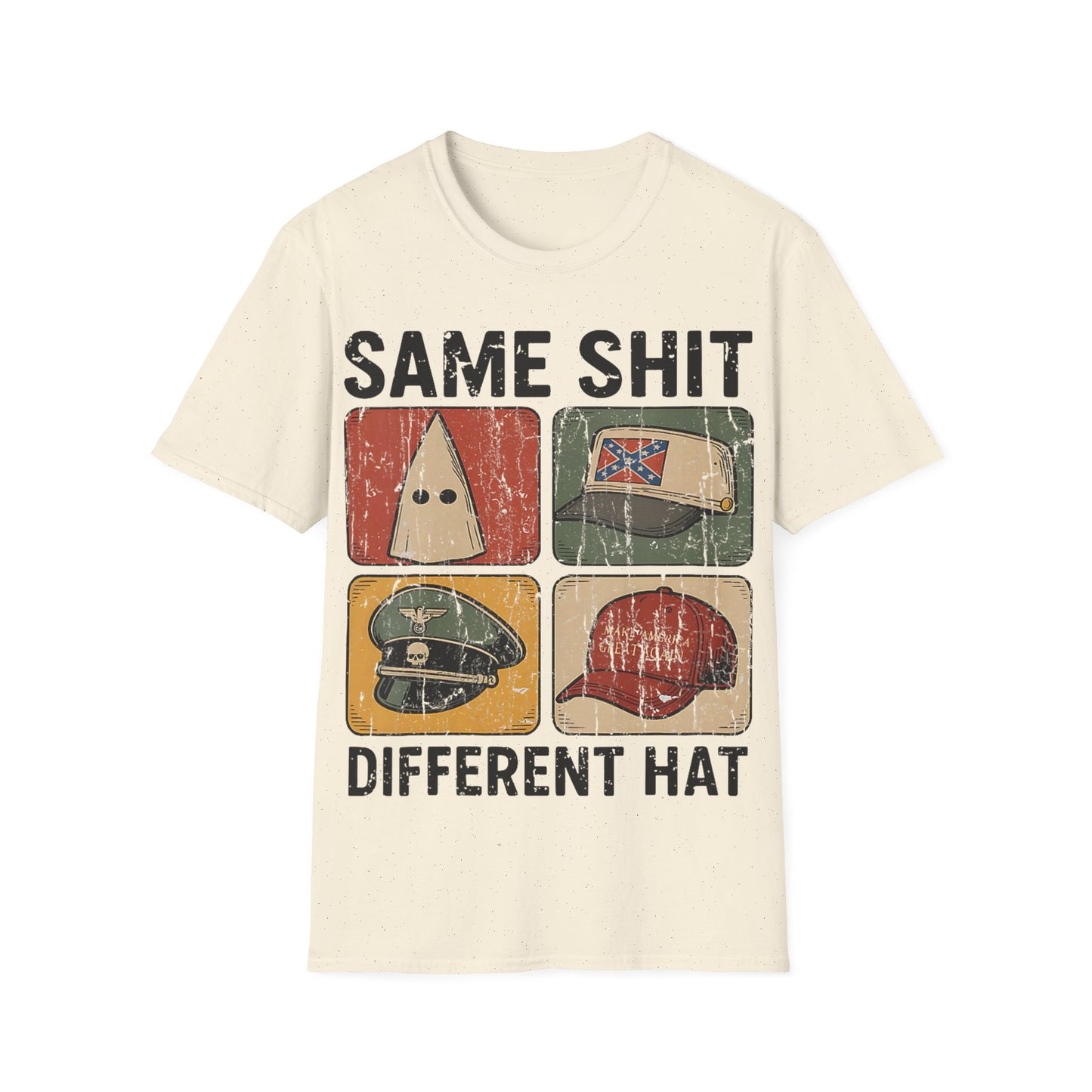Same shit different hat Unisex Softstyle T-Shirt