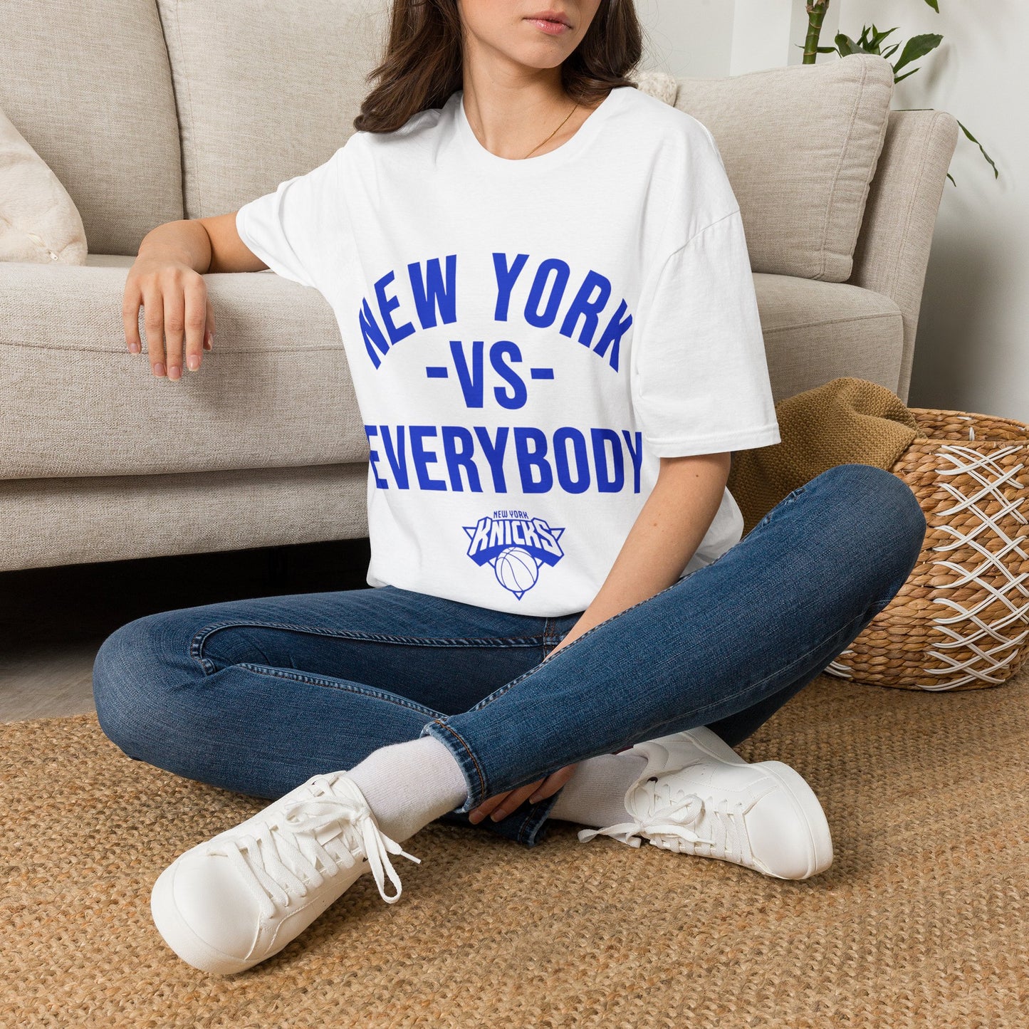 New York vs Everybody Blue Unisex Softstyle T-Shirt