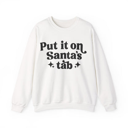 Put it on Sant's Tab Unisex Heavy Blend™ Crewneck Sweatshirt