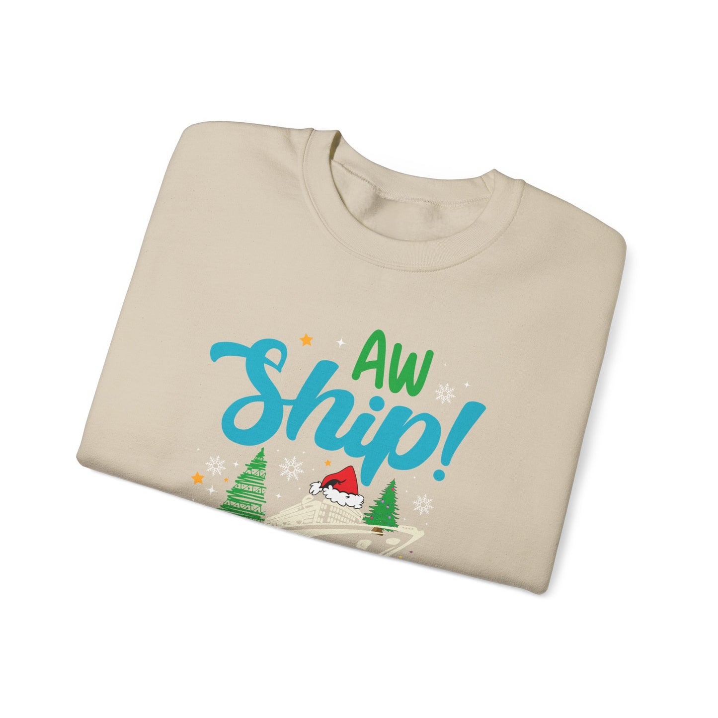 Aw ship its a family Christmas trip Unisex Heavy Blend™ Crewneck Sweatshirt