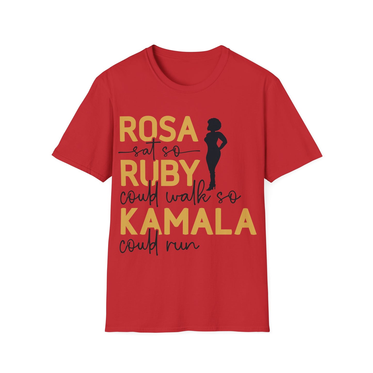 Rosa sat so Ruby could walk..Unisex Softstyle T-Shirt