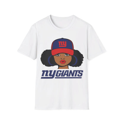 Girl with puffs Unisex Softstyle T-Shirt