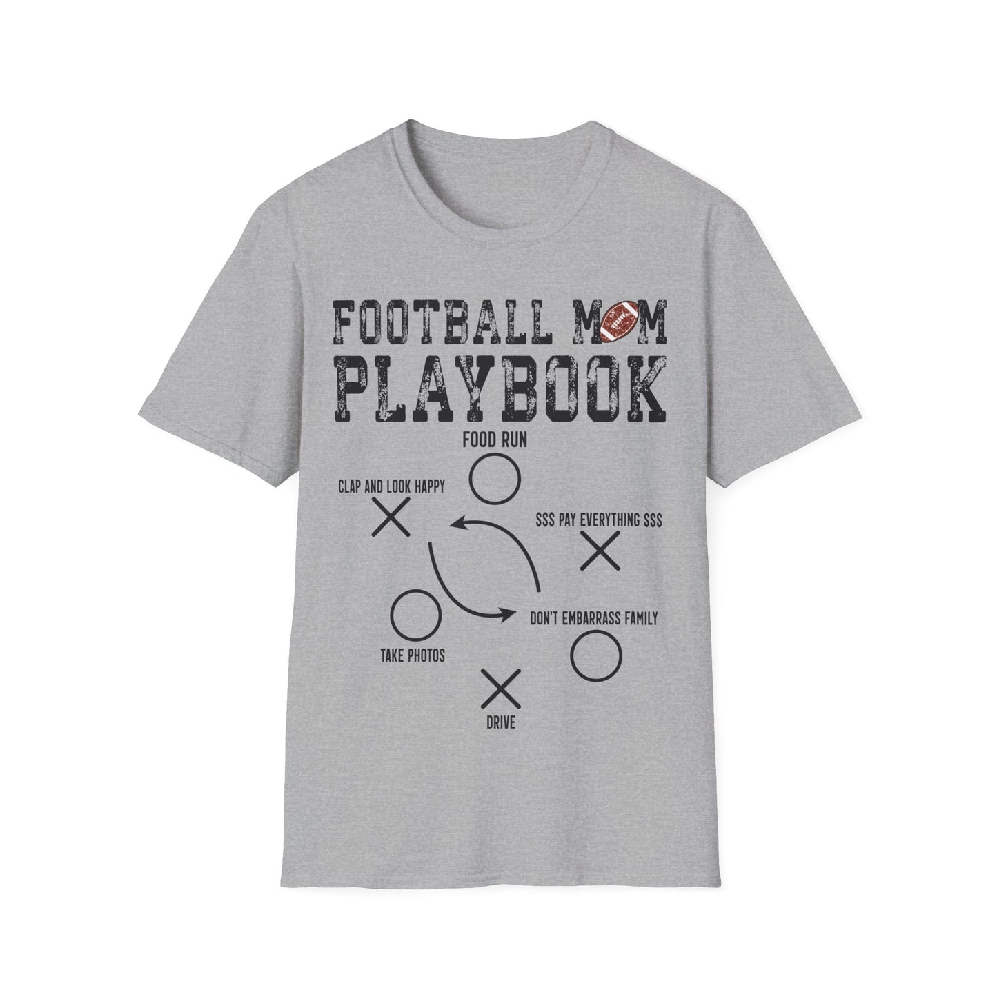 Football Mom Playbook Unisex Softstyle T-Shirt