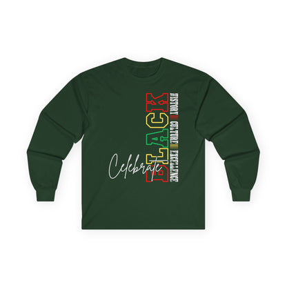 Celebrate Black Unisex Ultra Cotton Long Sleeve Tee