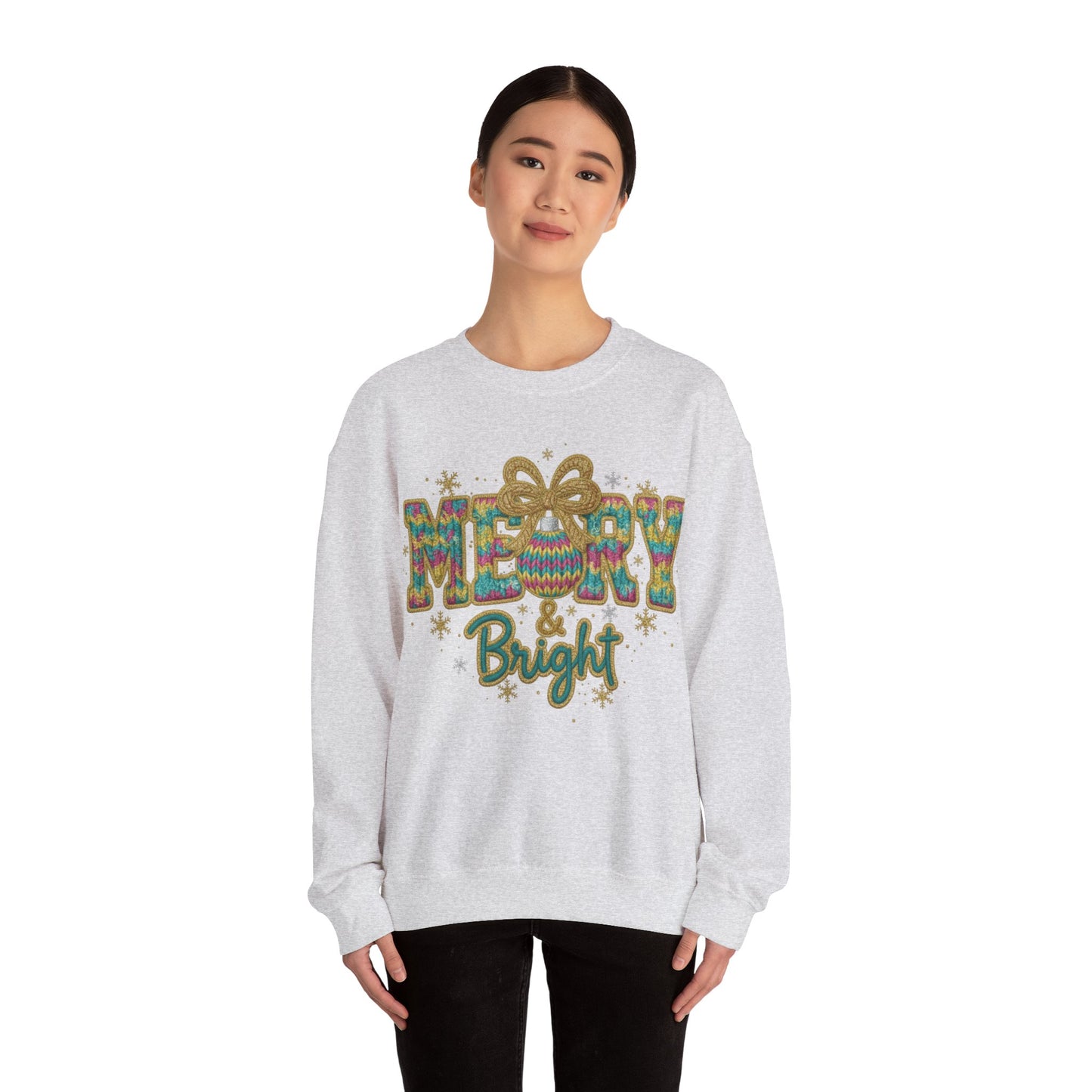 Yarn Merry Christmas Unisex Heavy Blend™ Crewneck Sweatshirt