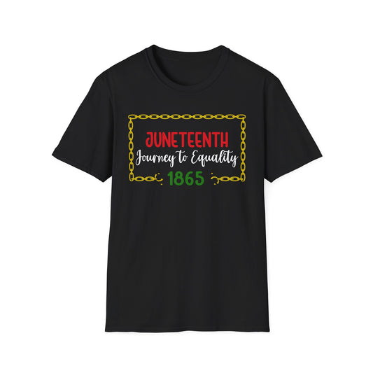 Juneteenth Equality T-Shirt, Unisex Softstyle Tee, Celebration Shirt, Black History Apparel, Equality Journey Shirt
