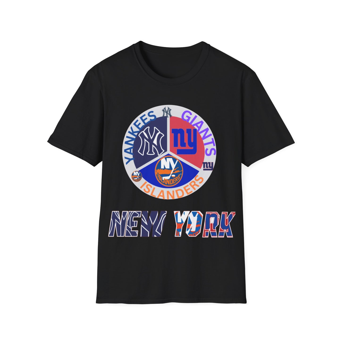 NY sports teams nyy nyi nyg Unisex Softstyle T-Shirt