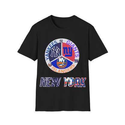 NY sports teams nyy nyi nyg Unisex Softstyle T-Shirt