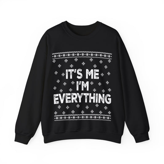 It's me, I'm everything white Unisex Heavy Blend™ Crewneck Sweatshirt