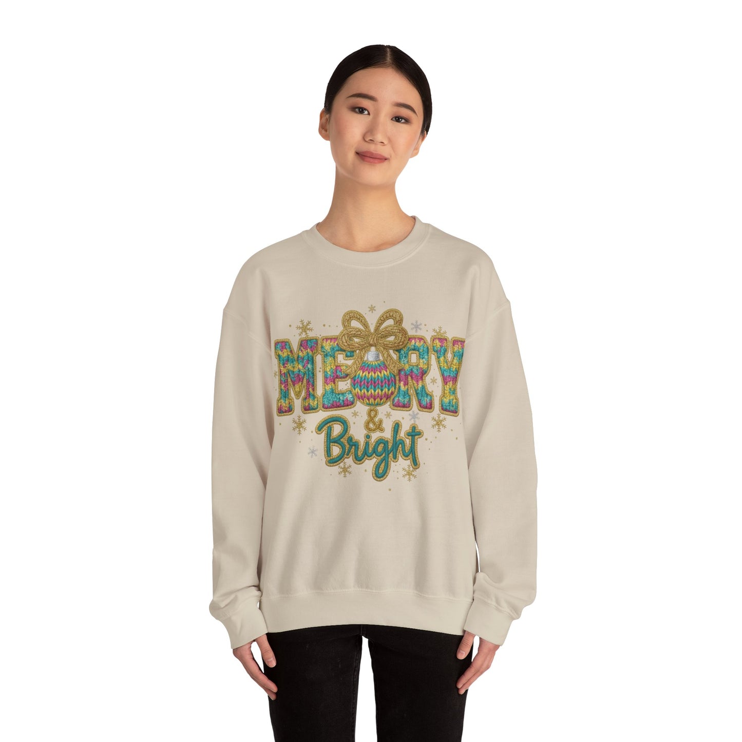 Yarn Merry Christmas Unisex Heavy Blend™ Crewneck Sweatshirt