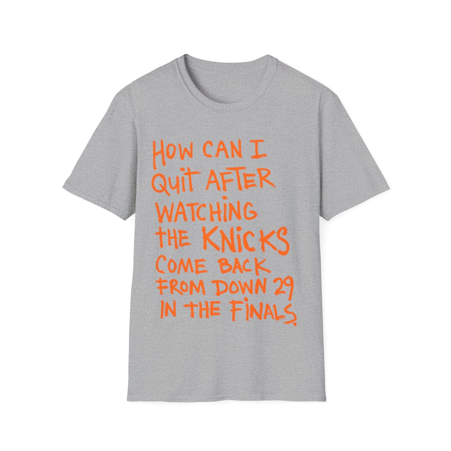 how can i quit Unisex Softstyle T-Shirt