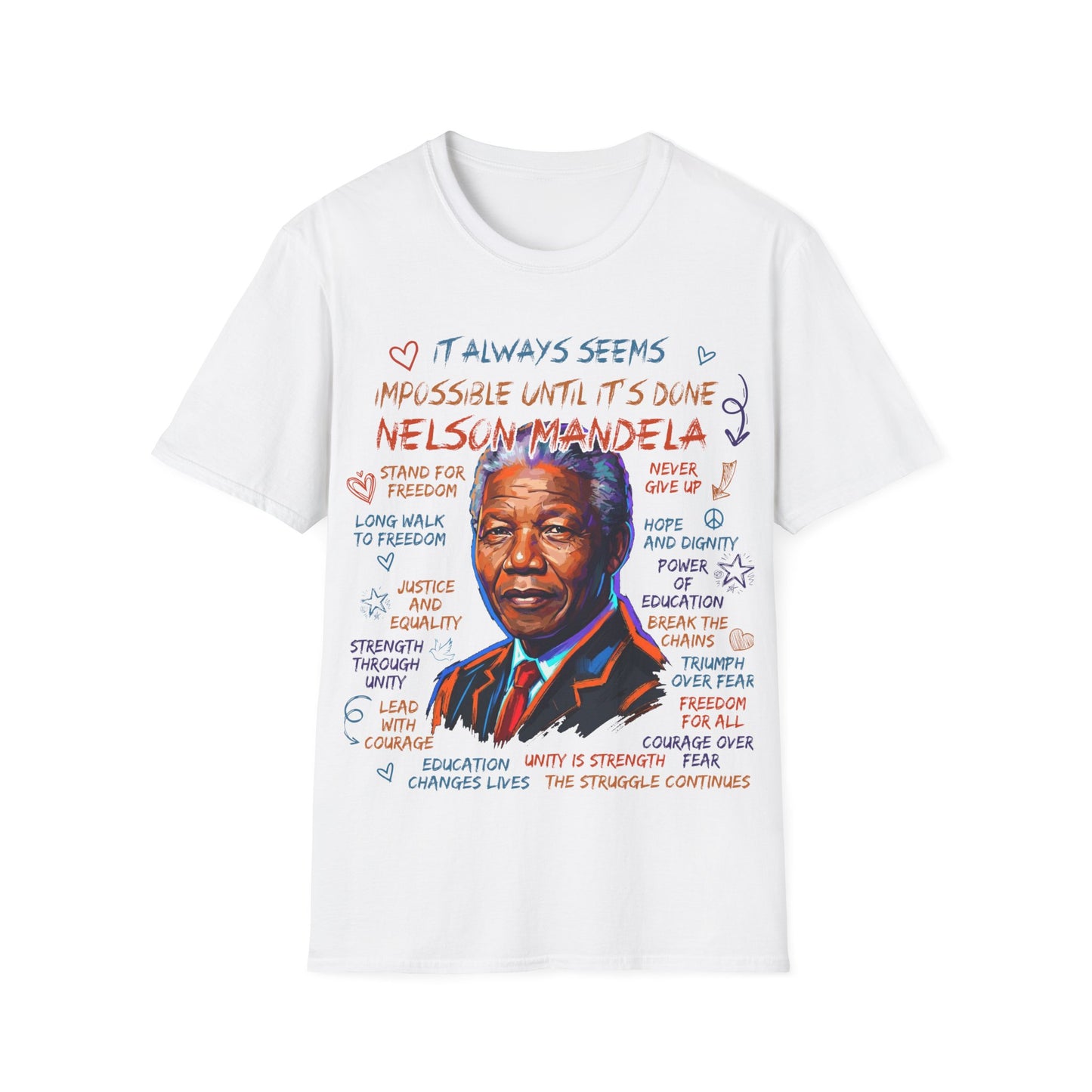 Nelson Mandela Unisex Softstyle T-Shirt