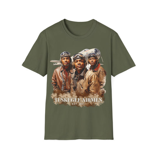 Tuskegee Airmen Unisex Softstyle T-Shirt - Celebrating History and Heritage