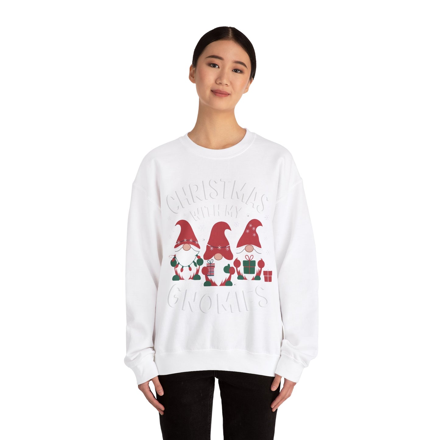 Christmas with my Gnomies Unisex Heavy Blend™ Crewneck Sweatshirt