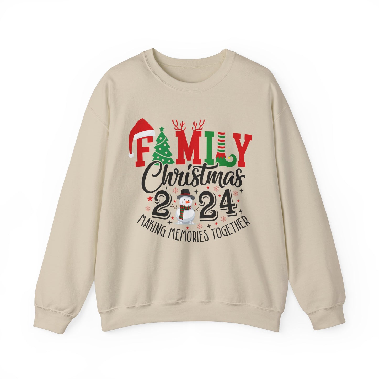 Family Christmas 2024 Unisex Heavy Blend™ Crewneck Sweatshirt