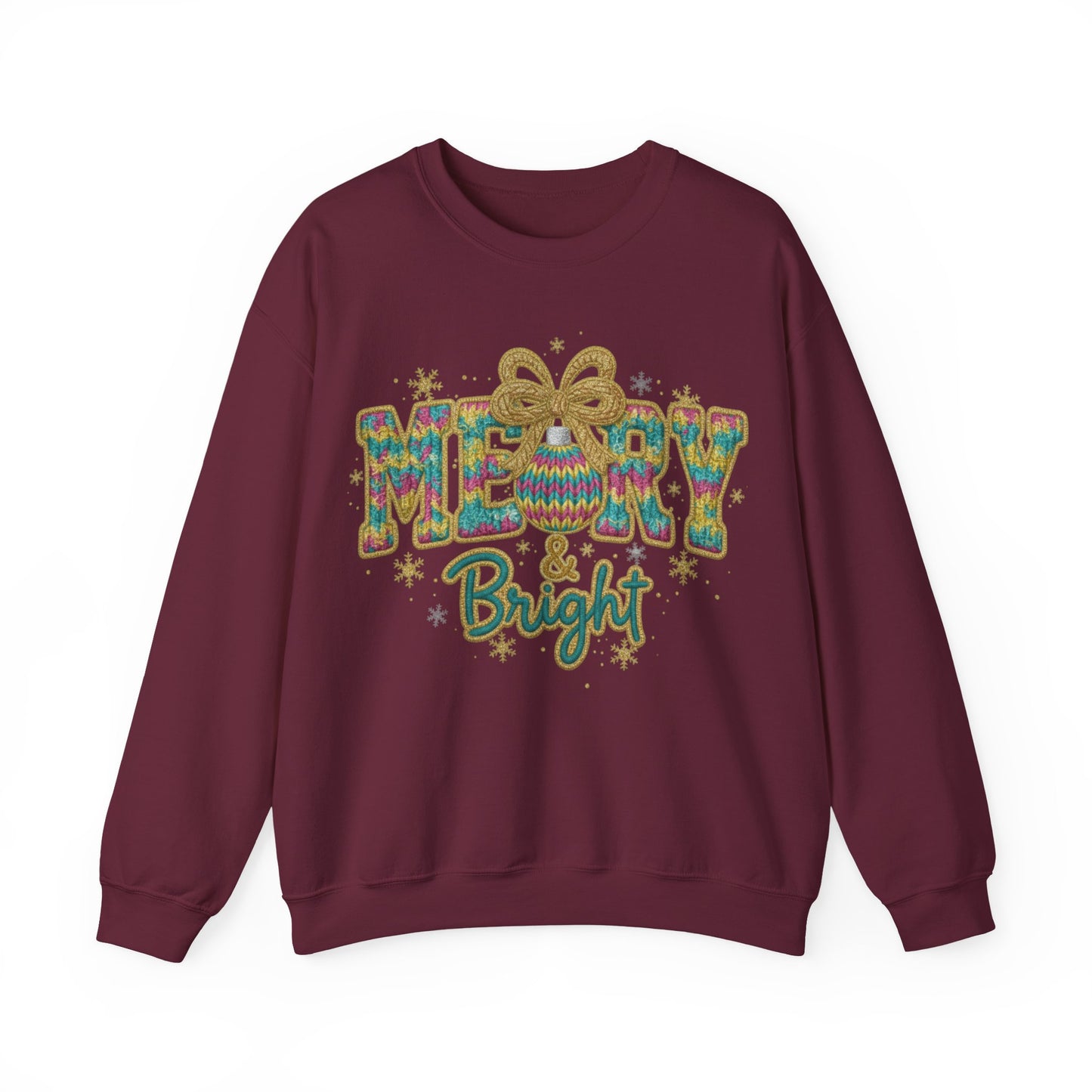 Yarn Merry Christmas Unisex Heavy Blend™ Crewneck Sweatshirt