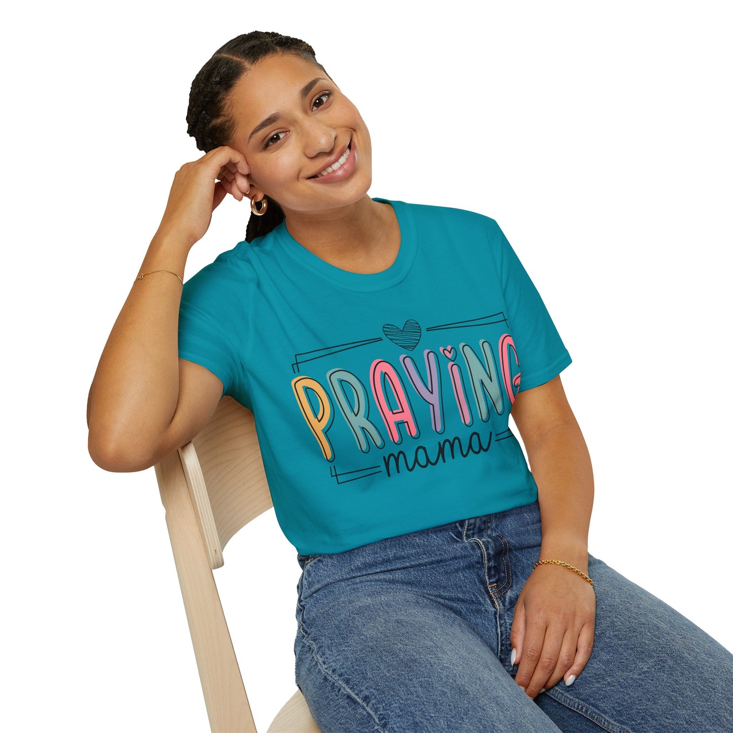 Praying Mama Unisex Softstyle T-Shirt