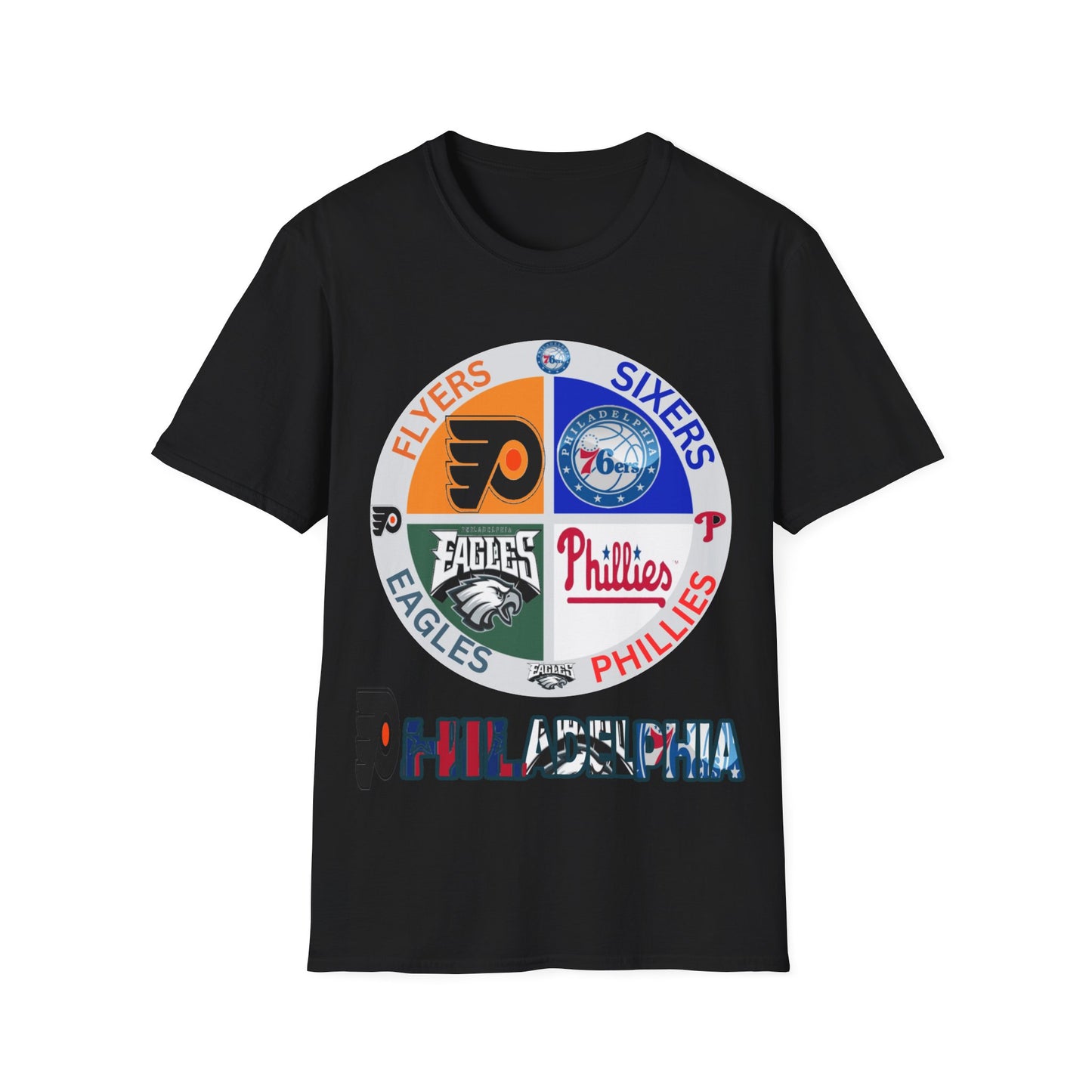Sports Collage Philly Unisex Softstyle T-Shirt