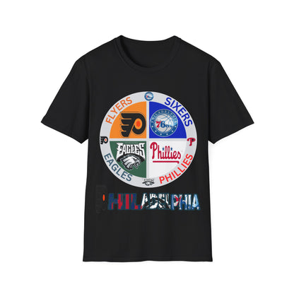 Sports Collage Philly Unisex Softstyle T-Shirt