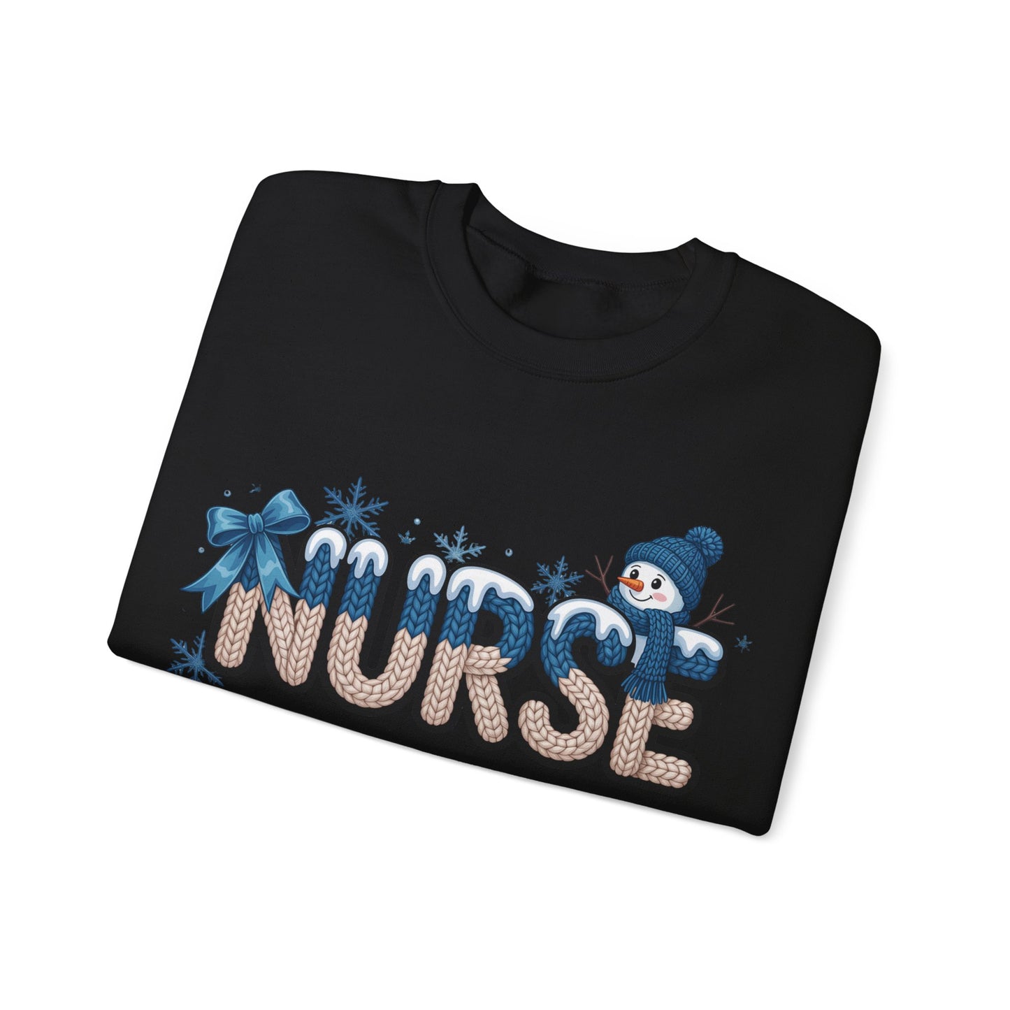 Nurse Snowman Unisex Heavy Blend™ Crewneck Sweatshirt