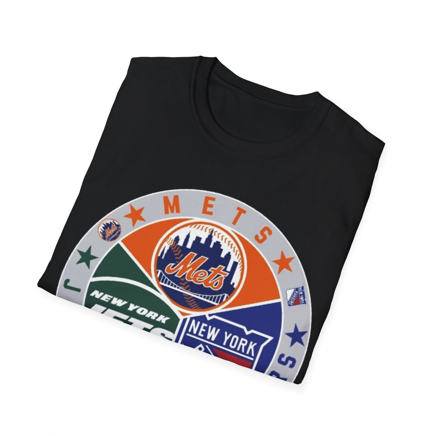 NY sports teams nym nyr nyj Unisex Softstyle T-Shirt