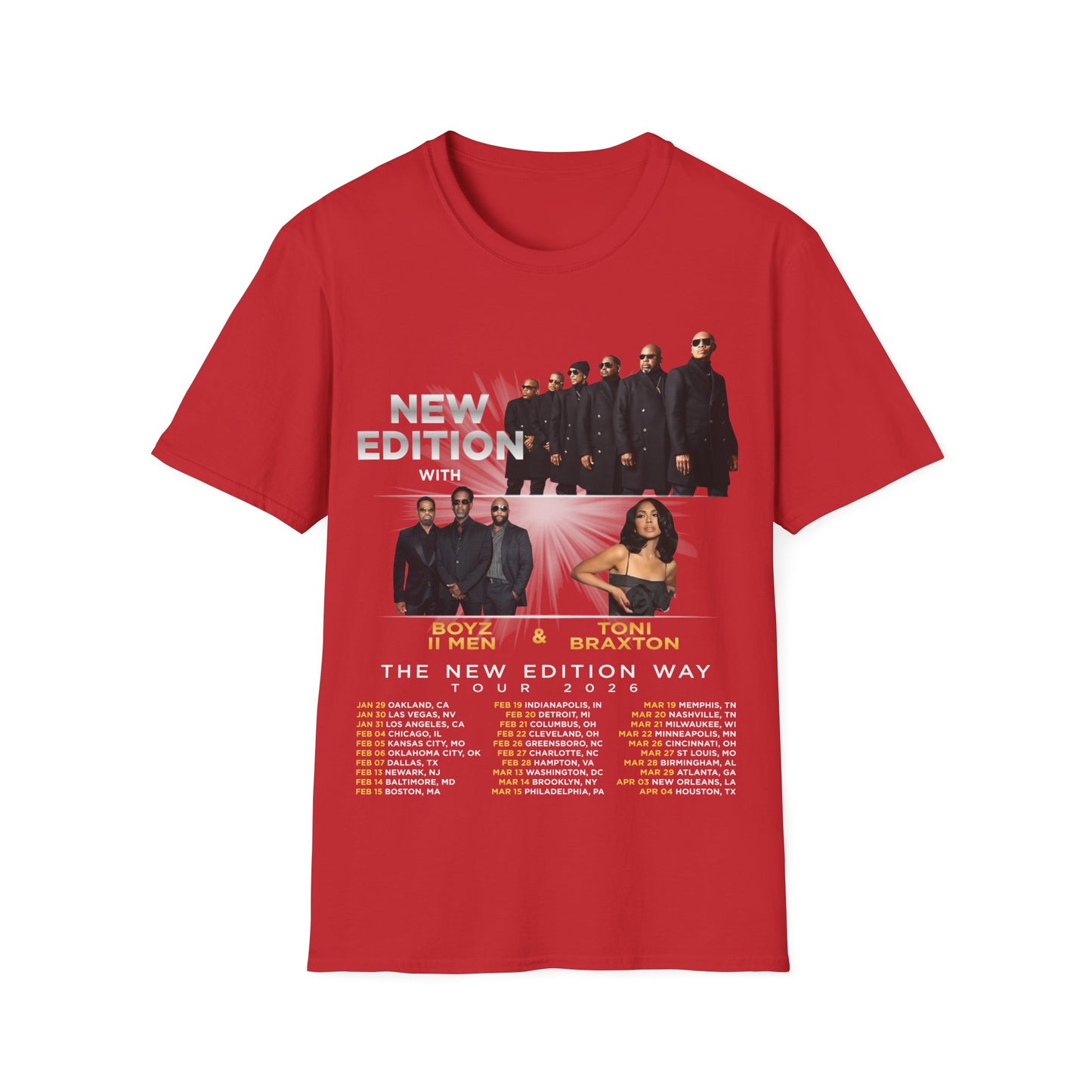 NE Tour 2026 Unisex Softstyle T-Shirt