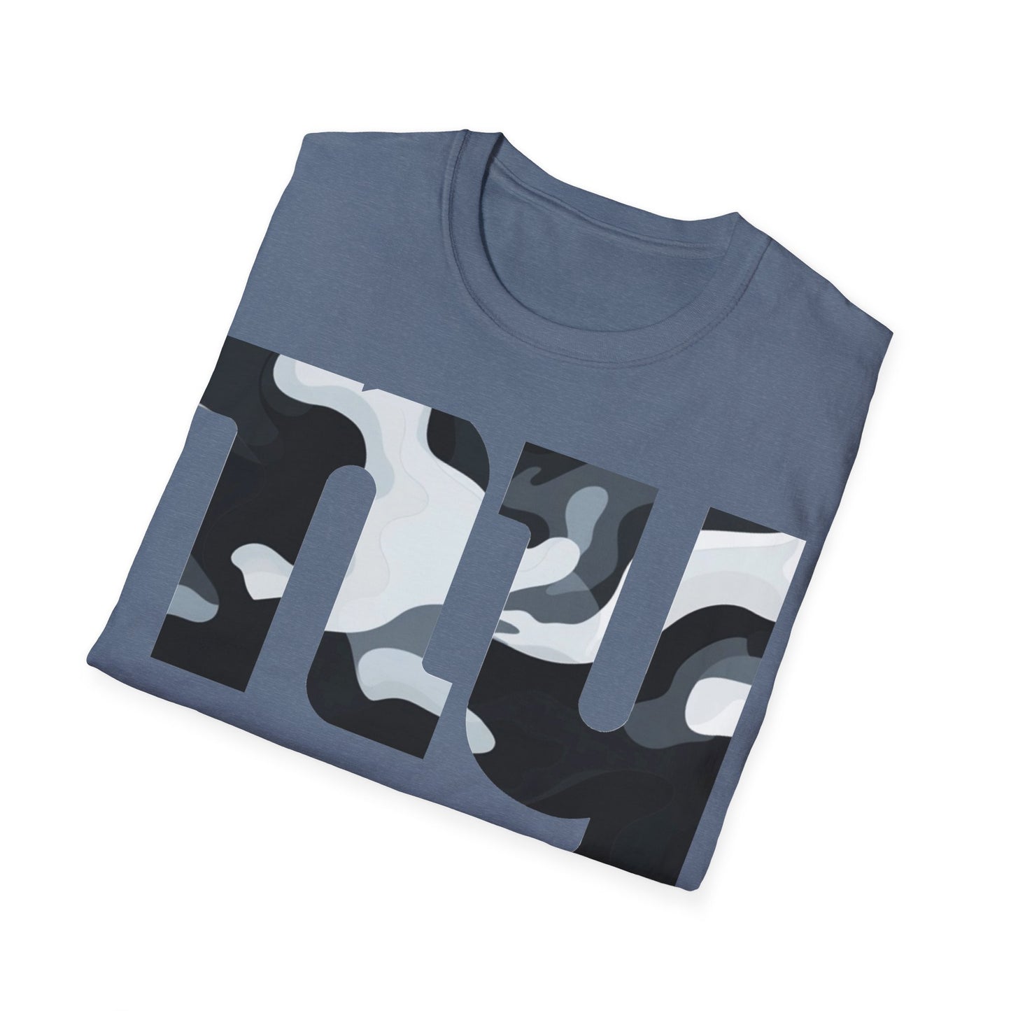 black camo Unisex Softstyle T-Shirt