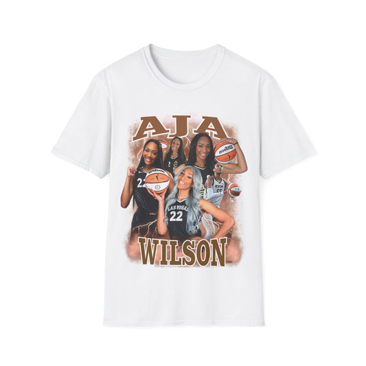 A Wilson basketball collage Unisex Softstyle T-Shirt