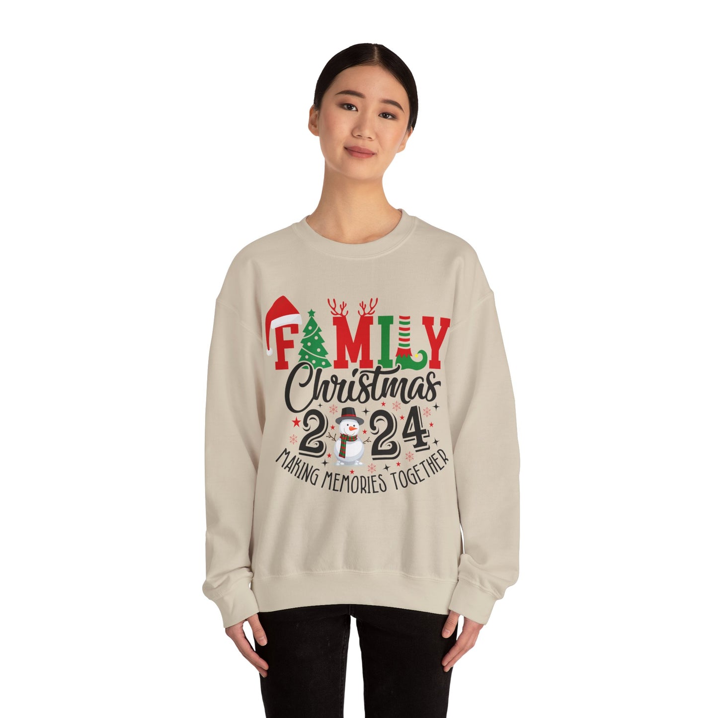 Family Christmas 2024 Unisex Heavy Blend™ Crewneck Sweatshirt