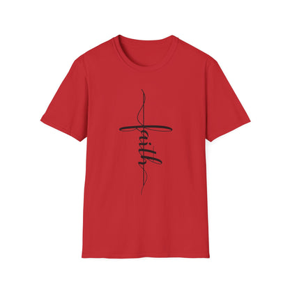 Faith Vertical-Inspired Unisex Softstyle T-Shirt | Inspirational Tee