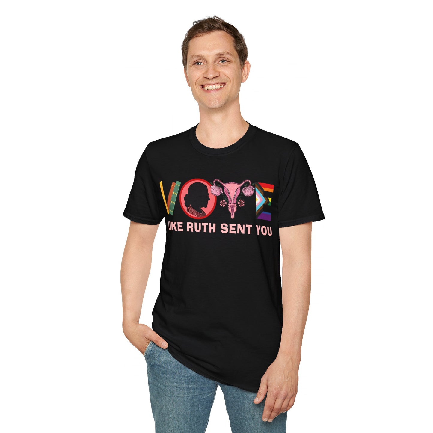 Vote like Ruth sent you Unisex Softstyle T-Shirt