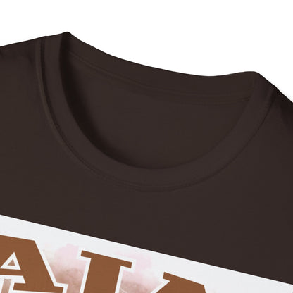 A Wilson basketball collage, white Unisex Softstyle T-Shirt