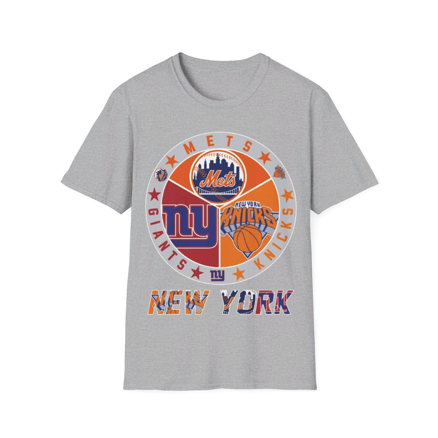 NY sports teams nyg nym nyk Unisex Softstyle T-Shirt