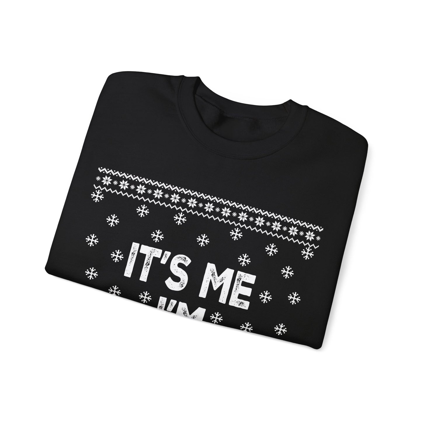 It's me, I'm everything white Unisex Heavy Blend™ Crewneck Sweatshirt