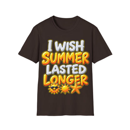 I wish Summer lasted longer Unisex Softstyle T-Shirt