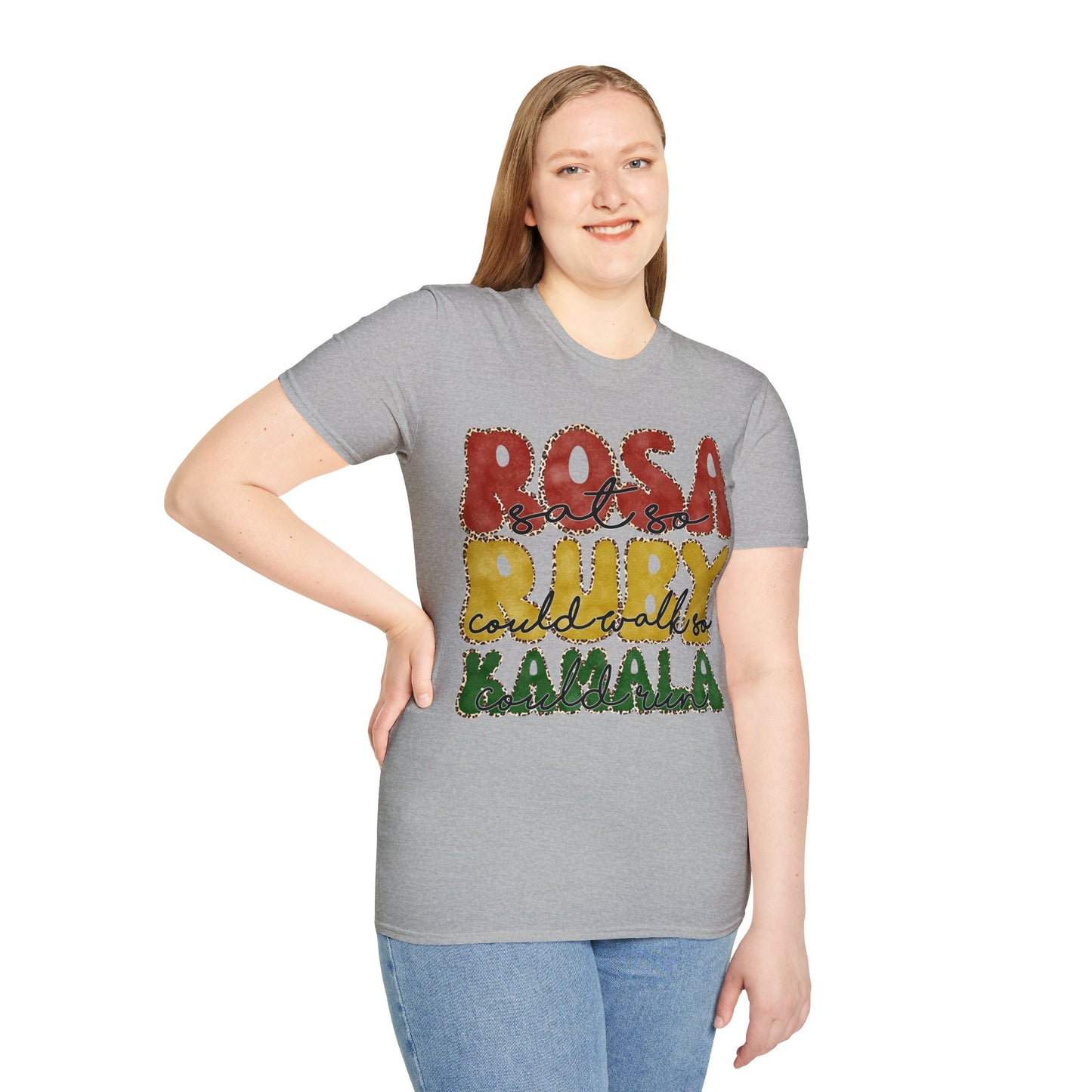 Rosa sat...Unisex Softstyle T-Shirt