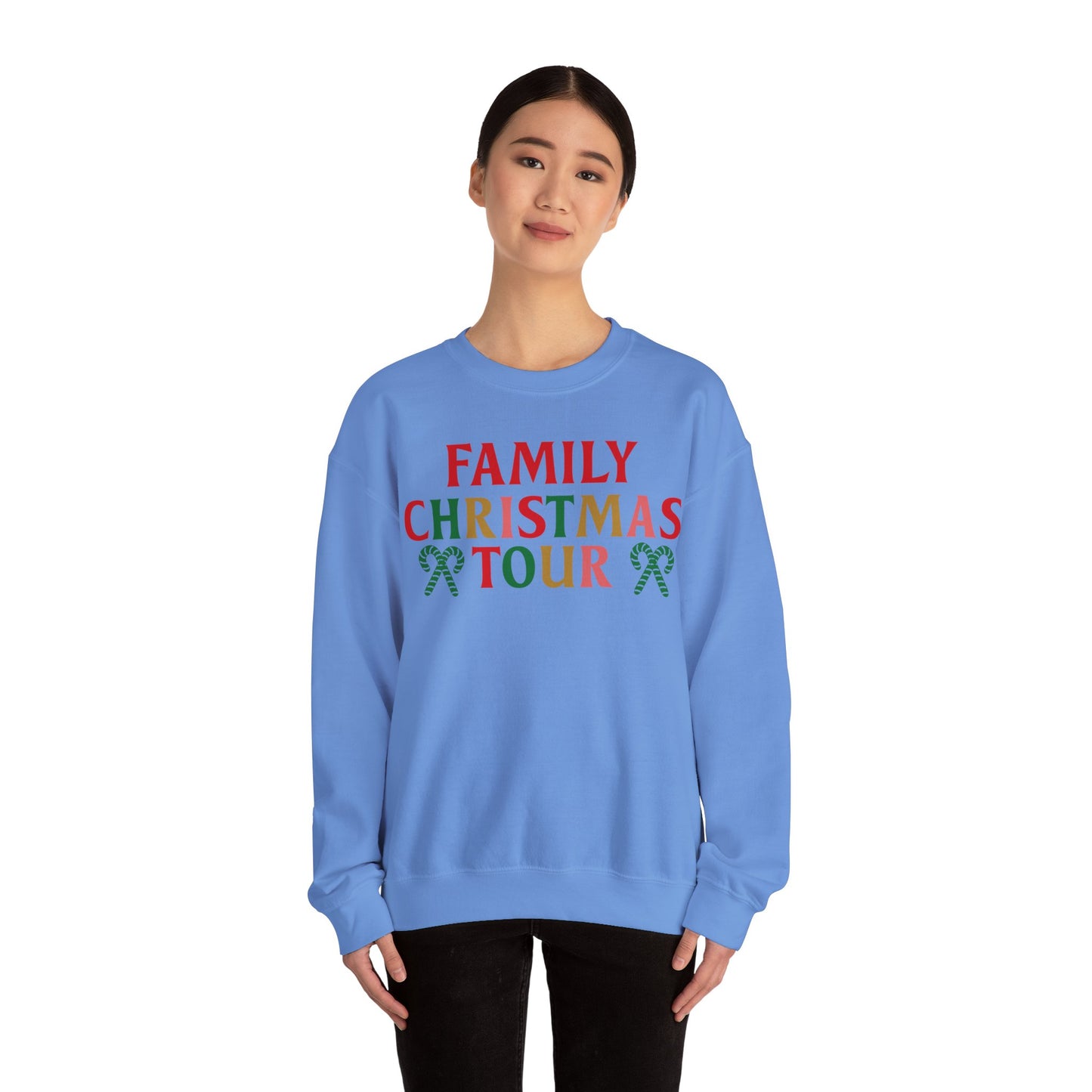 Family Christmas Tour 2024 Unisex Heavy Blend™ Crewneck Sweatshirt