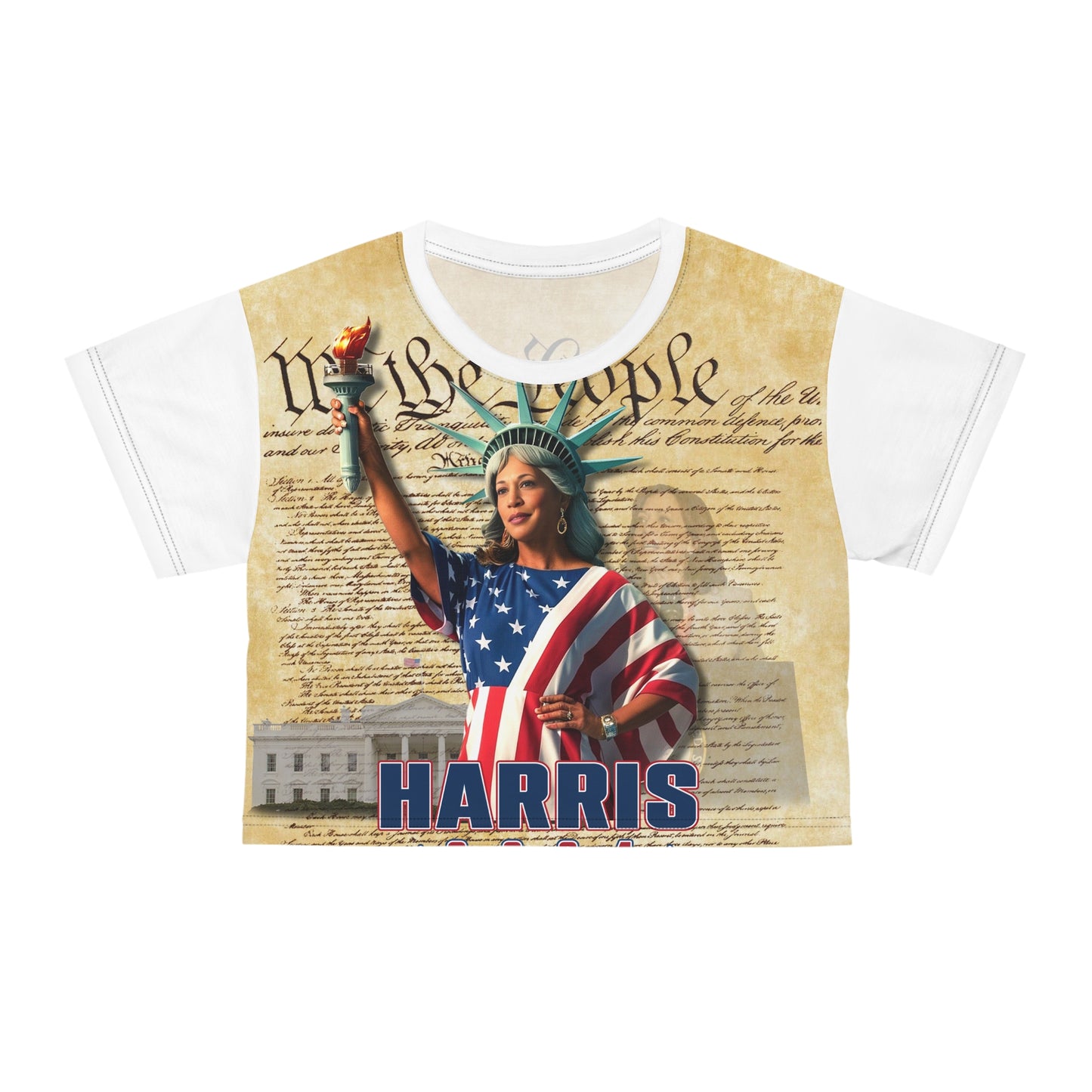 KH Liberty Crop Tee (AOP)