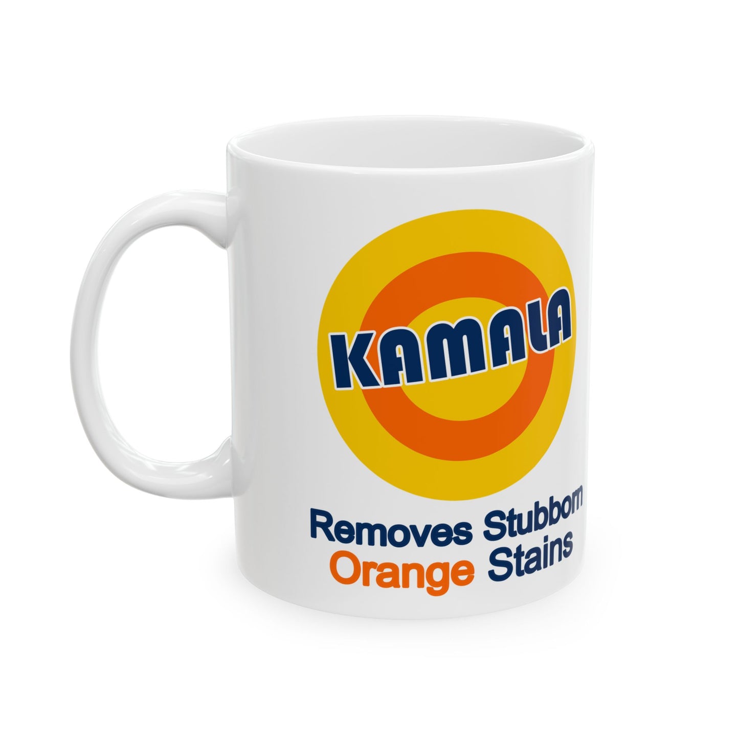 Kamala removes stubborn orange stains Ceramic Mug, (11oz, 15oz)