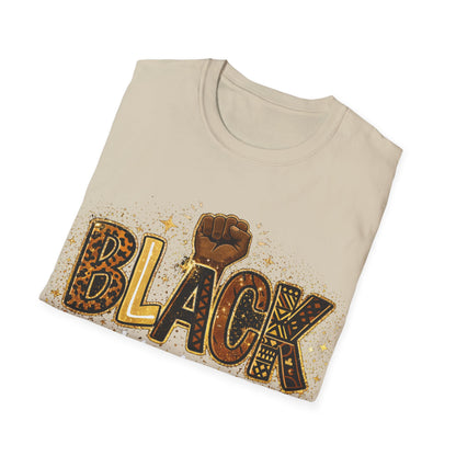 Black History Fist Unisex Softstyle T-Shirt