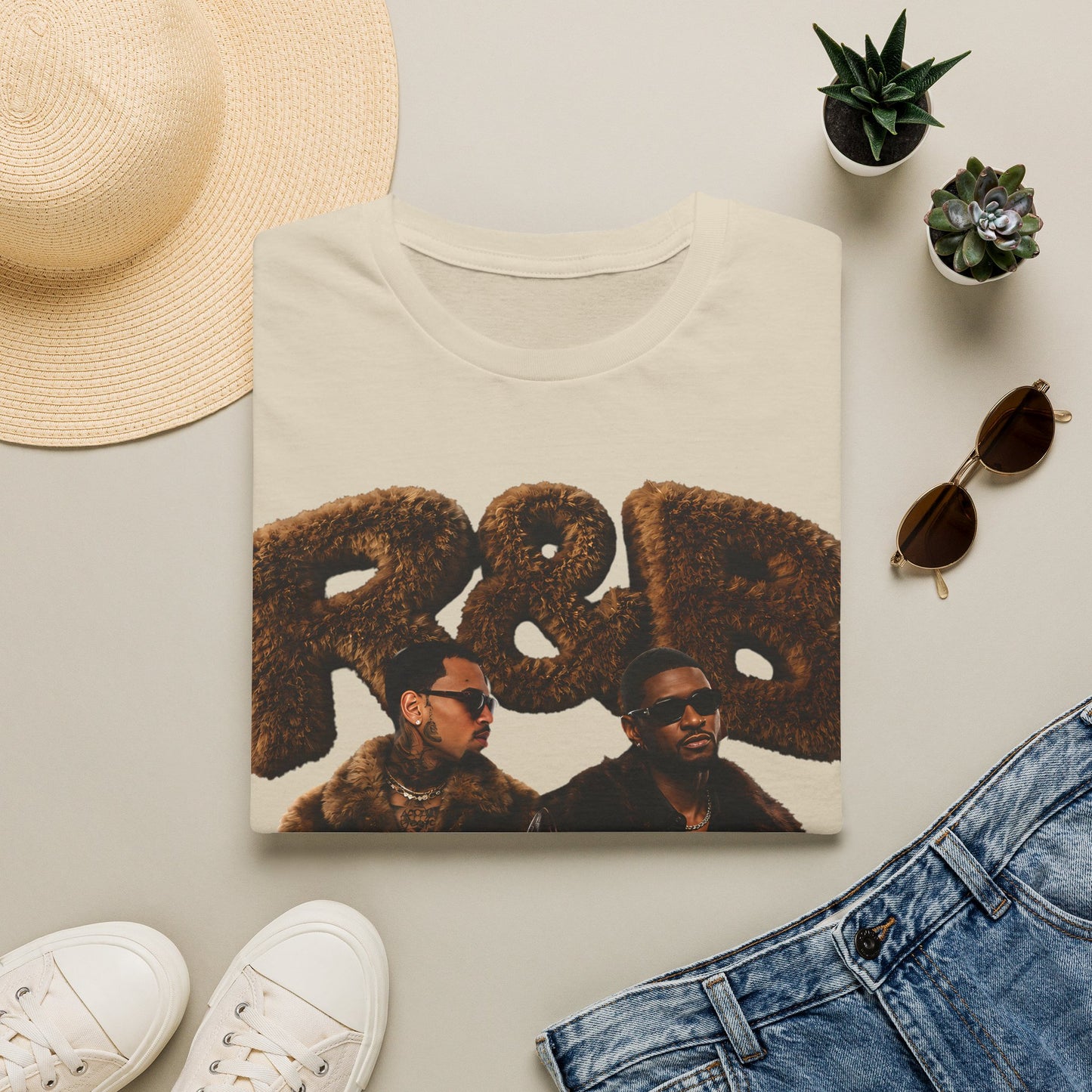 Chris & Usher furry Unisex Softstyle T-Shirt