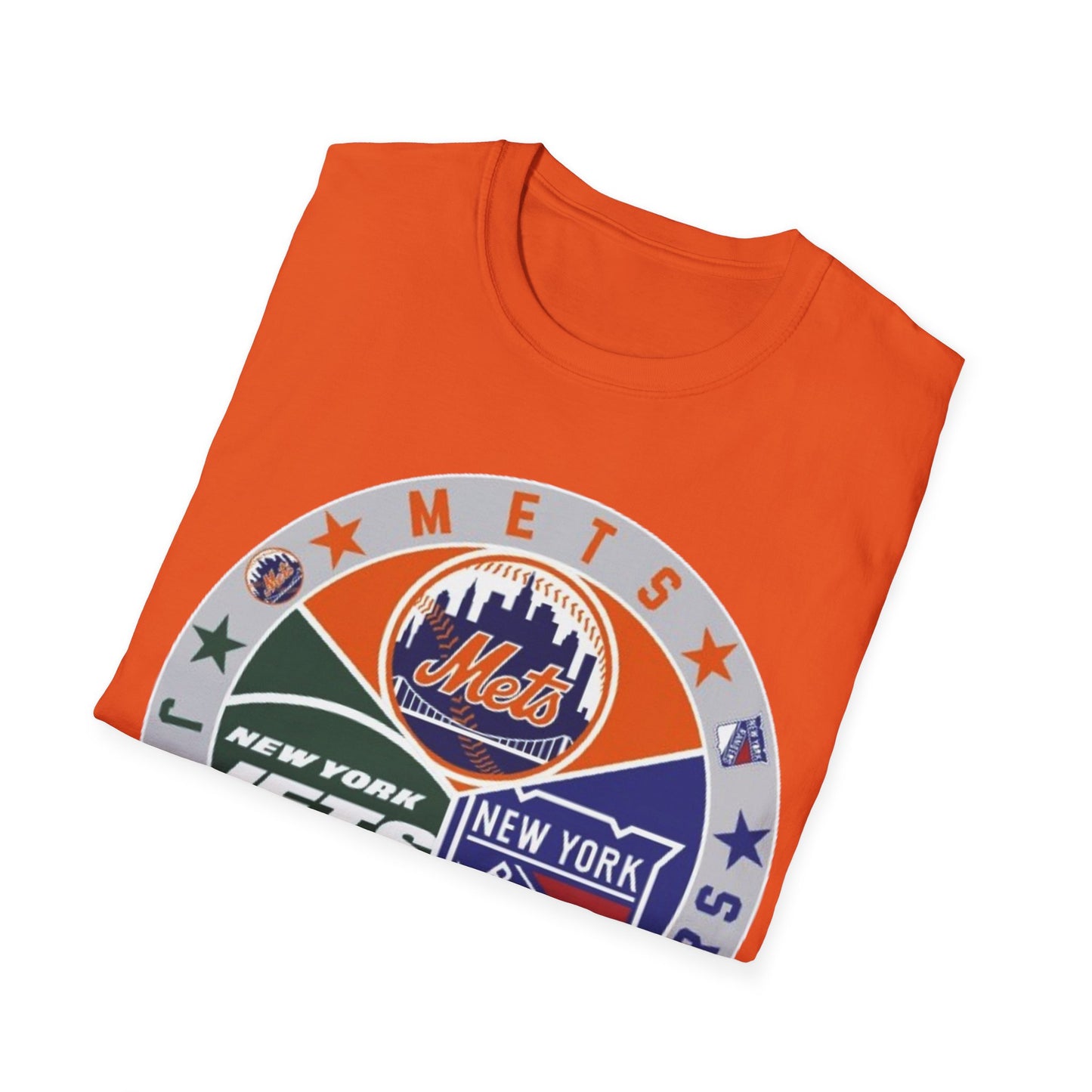 NY sports teams nym nyr nyj Unisex Softstyle T-Shirt