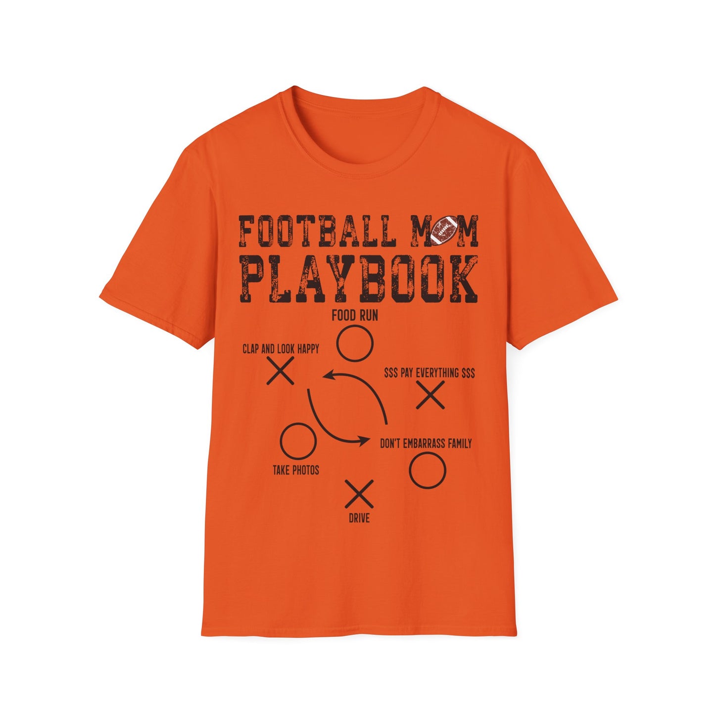 Football mom playbook Unisex Softstyle T-Shirt