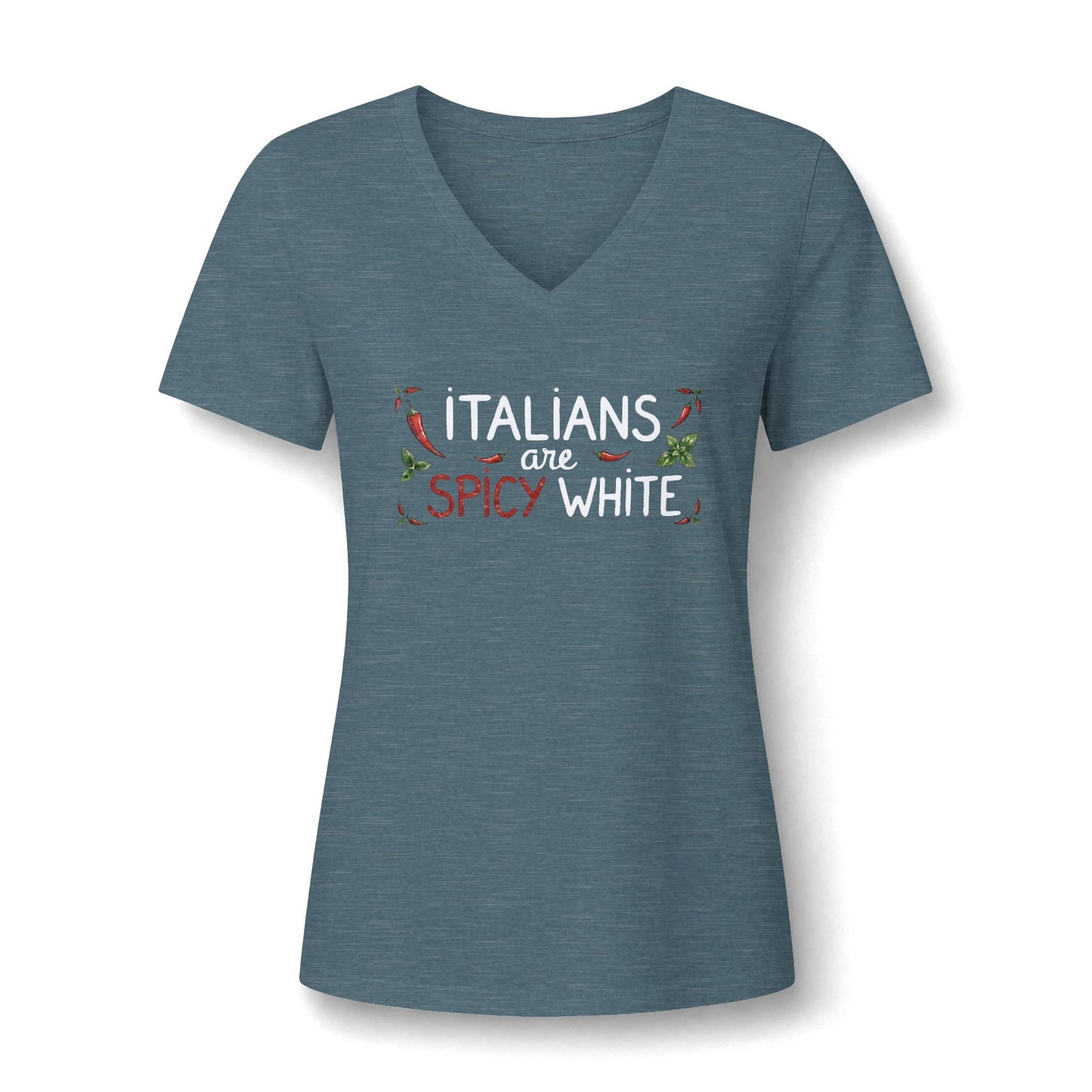 Lisa Women's Relaxed Heather CVC V-Neck Tee